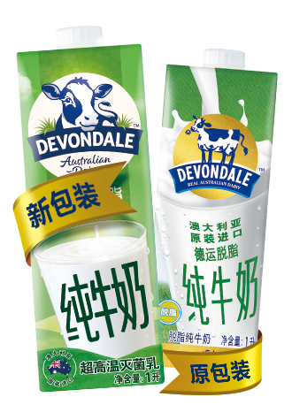 德运脱脂纯牛奶